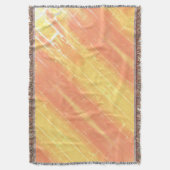 Rustic Boho Casual Summer Yellow Peach Pattern Fle Deken (Voorkant Verticaal)