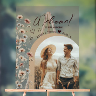 Rustic Boho Fleur sauvage Photo Arch Mariage Bienv