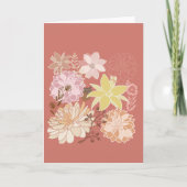 Rustic Boho Floral Pattern Kaart (Voorkant)