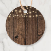 Rustic Boho Floral String Lights Hartelijk dank Bedankjes Labels (Achterkant)