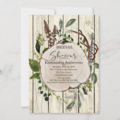 Rustic Boho Floral Vrijgezellenfeest Kaart (Voorkant)
