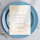 Rustic Boho Floral Wedding Uitnodiging