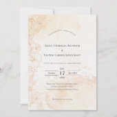 Rustic Boho Floral Wedding Uitnodiging (Voorkant)