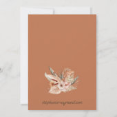 Rustic-Boho Florales & Plumes Invitations de maria (Dos)