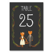 Rustic Boho Forest Cats Wedding Invitation Kaart (Achterkant)