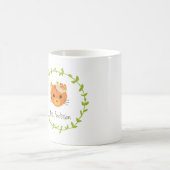 Rustic Boho Forest Cats Wedding Invitation Koffiemok (Center)