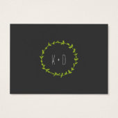 Rustic Boho Forest Cats Wedding Invitation Visitekaartjes (Achterkant)