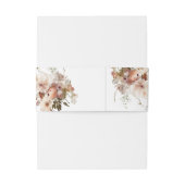 Rustic Boho Garden Flowers Wedding Uitnodigingen Wikkel (Achterkant Voorbeeld)