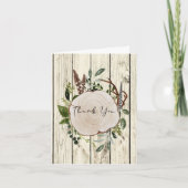 Rustic Boho Greenery Hartelijk dank (Voorkant)