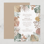 Rustic Boho Greenery Stylish Autumn Vrijgezellenfe Kaart (Voorkant / Achterkant)