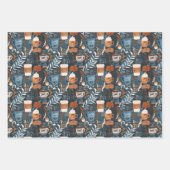 Rustic Boho Latte Herfst Inpakpapier Vel (Voorkant)