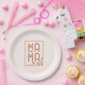 Rustic Boho Mama Papieren Bordje (Feest)