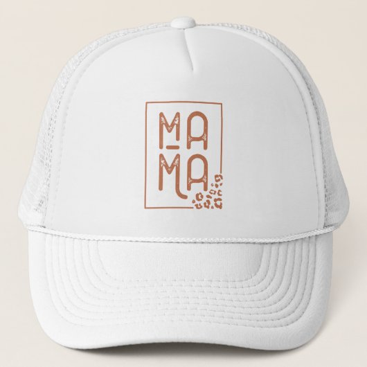 Rustic Boho Mama Trucker Pet (Voorkant)