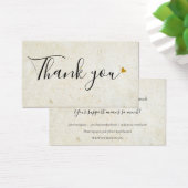 Rustic Boho Merci Carte de réduction (Bureau)