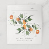 Rustic Boho Oranje Blossom Botanical Wedding (Buitenkant ongevouwen)