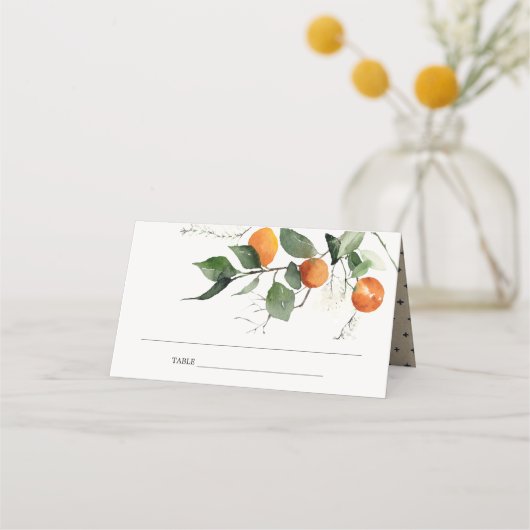 Rustic Boho Oranje Blossom Botanical Wedding (Achterkant)