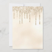 Rustic Boho Palm Dusty Blue Floral Wedding Kaart (Achterkant)