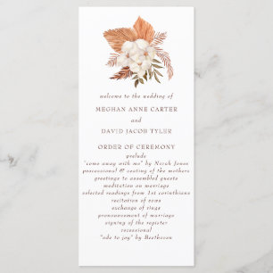 Rustic Boho Pampas Grass Floral Woede Programma
