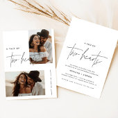 Rustic Boho Photo Wedding Invitation