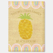 Rustic Boho Pineapple Magneet (Voorkant)