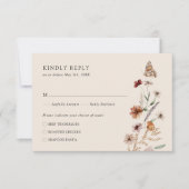 Rustic Boho RSVP-kaart RSVP Kaartje (Voorkant)