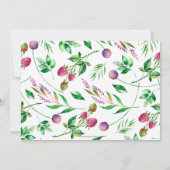 Rustic Boho Succulent Gender Neutral Baby shower Kaart (Achterkant)