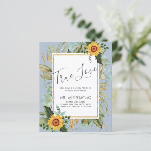 Rustic BOHO Sunflower Greenery Wedding (Staand voorkant)