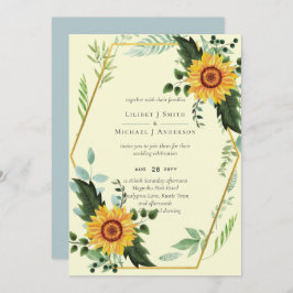 Rustic BOHO Sunflower Greenery Wedding
