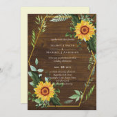 Rustic BOHO Sunflower Greenery Wedding (Voorkant / Achterkant)