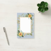 Rustic BOHO Sunflower Greenery Wedding Post-it® Notes (Kantoor)