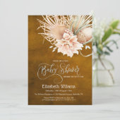 Rustic Boho Waterverf Pampass Grass Kaart (Staand voorkant)