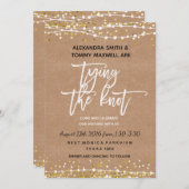 Rustic Boho Wedding Invitation Kaart (Voorkant / Achterkant)