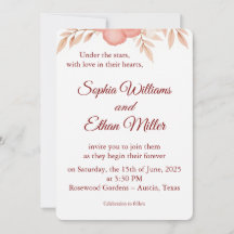 Rustic Boho Wedding Invitation