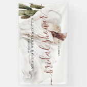 Rustic Boho Western | Bruiloft Feestelijke Begroet Spandoek (Verticaal)