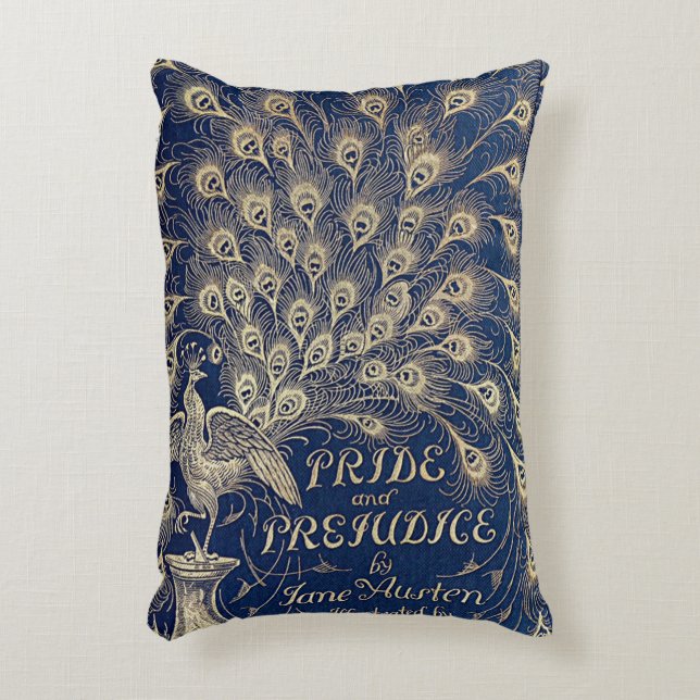 Rustic Book Hoesje Cushions Pride and Prejudice Decoratief Kussen (Voorkant(Verticaal))