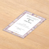 Rustic Book Lovers Print Wedding Invitation (Poser)
