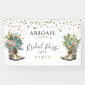 Rustic Boots Cactus Bachelorette Banner (Horizontaal)