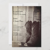 Rustic Boots Country Junior / Senior Prom Kaart (Voorkant)