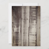 Rustic Boots Country Junior / Senior Prom Kaart (Achterkant)