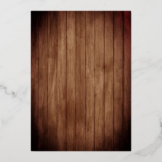 Rustic Boots Cowgirl Quinceañera 15e verjaardag In Folie Uitnodiging (Achterkant)