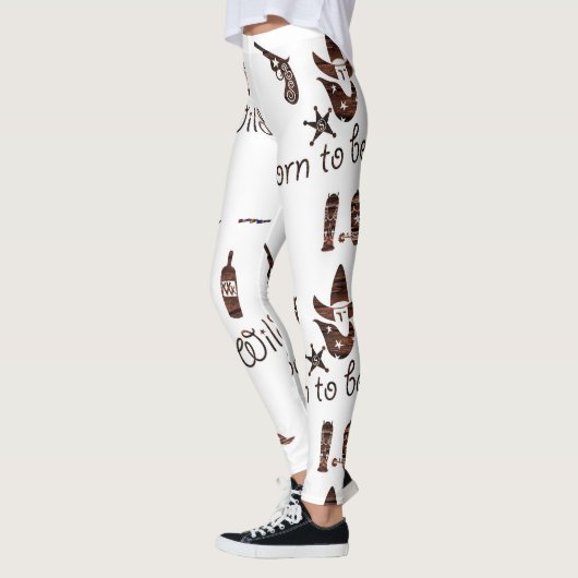 Rustic Born to be Wild Cowboy Leggings (Links)