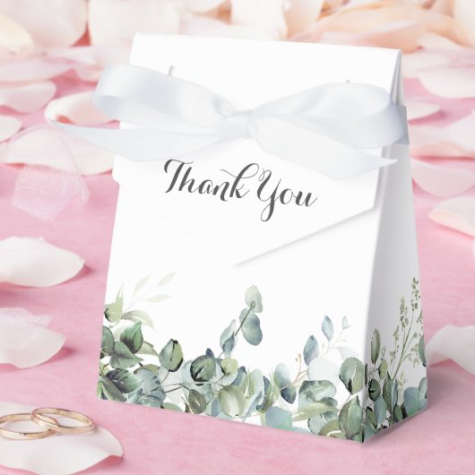 Rustic Botanical Eucalyptus Greenery Wedding Bedankdoosjes (Huwelijk)