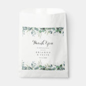 Rustic Botanical Eucalyptus Greenery Wedding Bedankzakje (Voorkant)