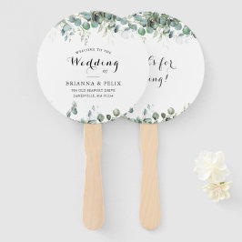 Rustic Botanical Eucalyptus Greenery Wedding Handwaaier