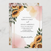 Rustic Botanical Eucalyptus Greenery Wedding  Kaart (Voorkant / Achterkant)