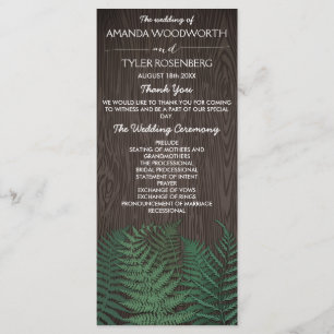 Rustic Botanical Fern Woodland Programmes de maria