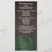 Rustic Botanical Fern Woodland Programmes de maria (Dos)