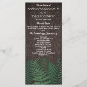 Rustic Botanical Fern Woodland Programmes de maria (Devant)
