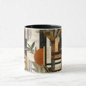 Rustic Botanical - gepersonaliseerde aards Abstrac Mok (Midden)