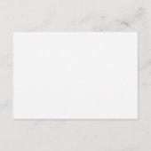 Rustic Botanical Leaves Wedding Guest Details Kaar Informatiekaartje (Achterkant)